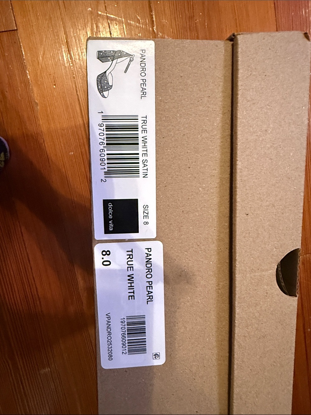 Shoe box labels